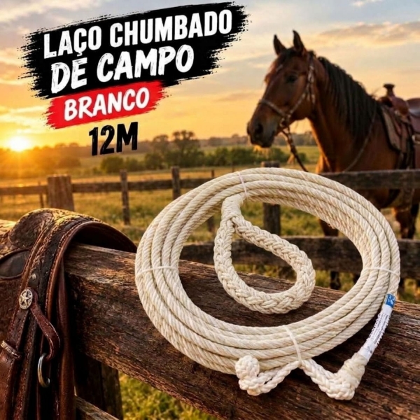 Laço de Campo Chumbado Cirigola 12M Branco
