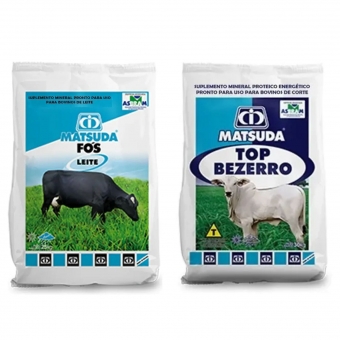 kit Sal Matsuda Top Bezerro e Suplemento Leiteiras Fós Leite