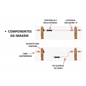 Terminal de Porteira Mola Interna M3 Cerca Elétrica