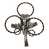 Porta Garrafa Suporte Western Pistola Tripla