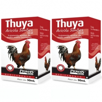 Kit 2 Thuya Avícola Verugas Bolba Das Aves