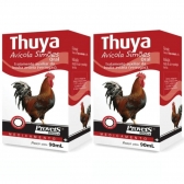 Kit 2 Thuya Avícola Verugas Bolba Das Aves