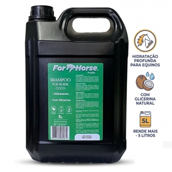 Kit For Horse Desembaraçador + Shampoo Coco para Equinos 5L