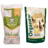 Kit Alfafa cubo 25Kg + Vetnil Suplemento equino Organew 1 kg