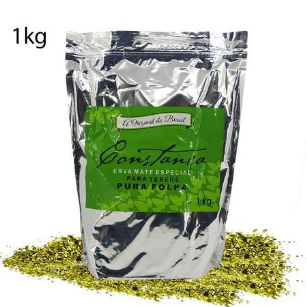 Erva Mate para Tereré Constança Pura Folha 1 Kg