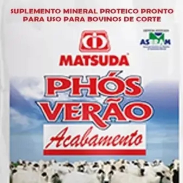 Suplemento Sal Phos Acabamento Proteinado Matsuda Vaca Boi