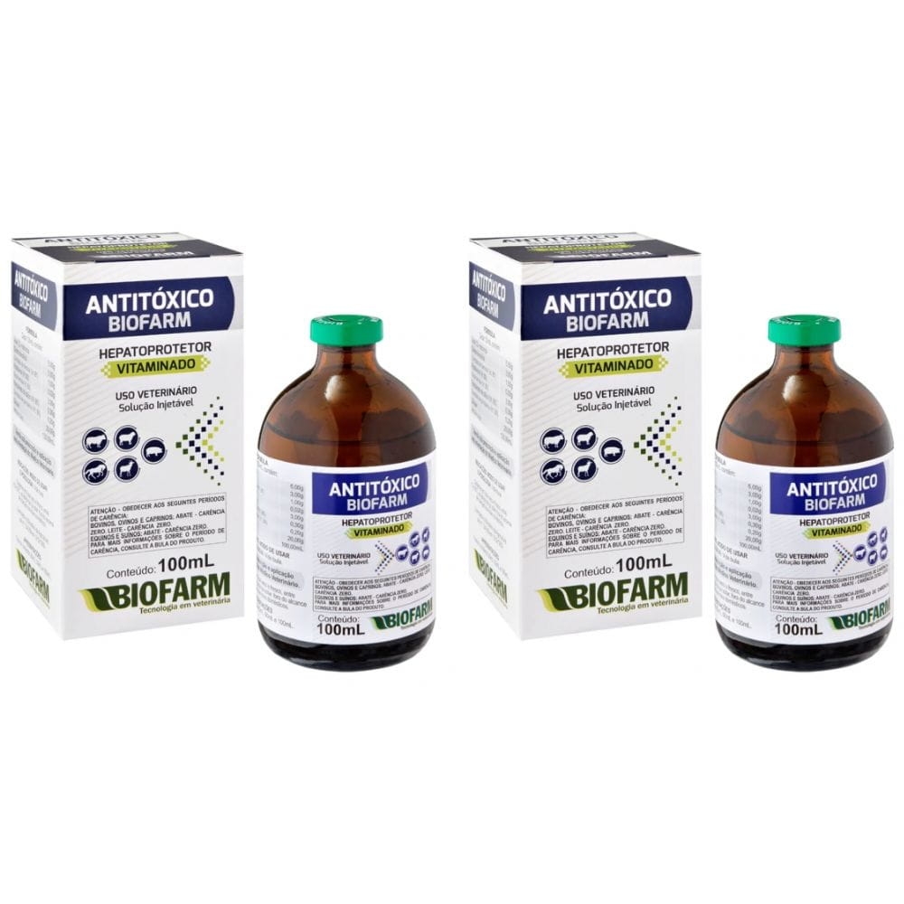 Kit 2 Antitoxico Biofarm100 mL