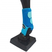 Kit Cloche e Caneleira For Horse Para Equinos Azul