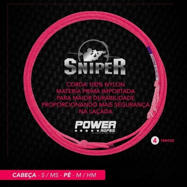 Corda de Laço Power Ropes Sniper M Medium Pé