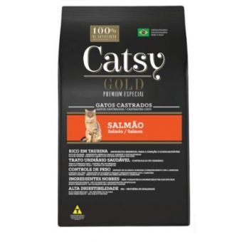 Ração Catsy Gold Gato Castrado Salmão 10,1Kg