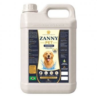 Shampoo Cães Zanny Pet 5L Econômico Profissional Banho Tosa