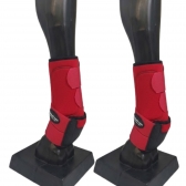 Kit Cloche e Caneleira For Horse Para Equinos Vermelho