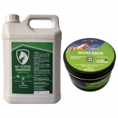 Shampoo de Coco para Cavalos 5L + Repelente pasta citronela