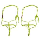 Kit 2 Cabresto 7 Nós de Alta Performance Resistência Conforto - Verde Limao