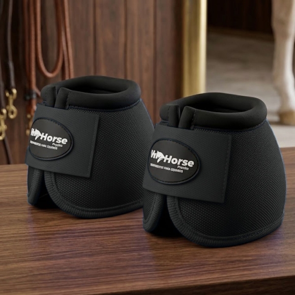 Cloche Profissional For Horse Para Equinos Cavalos Preto