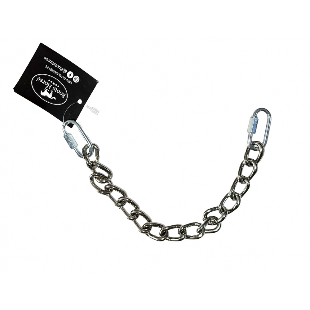 Barbela Para Freio bridão corrente inox para cavalo, mula