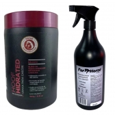 Kit Hoof Hidrated Bálsamo Casco + Desembaraçador ForHorse 1L