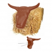 Cabeça de boi para Treino de Laço - Marrom