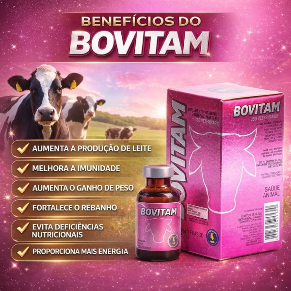 Suplemento Vitaminico Gado Forte Bovitam 250 ml