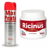 Kit Ricinus Pasta 250g + Spray Max Prata Vansil 500ml