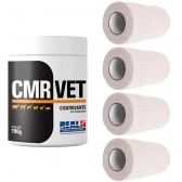 Kit Cmr Vet Pomada Cicatrizante + Bandagem Elastica 4Un
