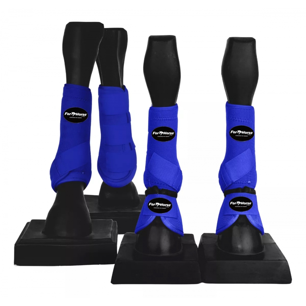 KIT COLOR COMPLETO C/ SKID BOOT FOR HORSE - AZUL ROYAL