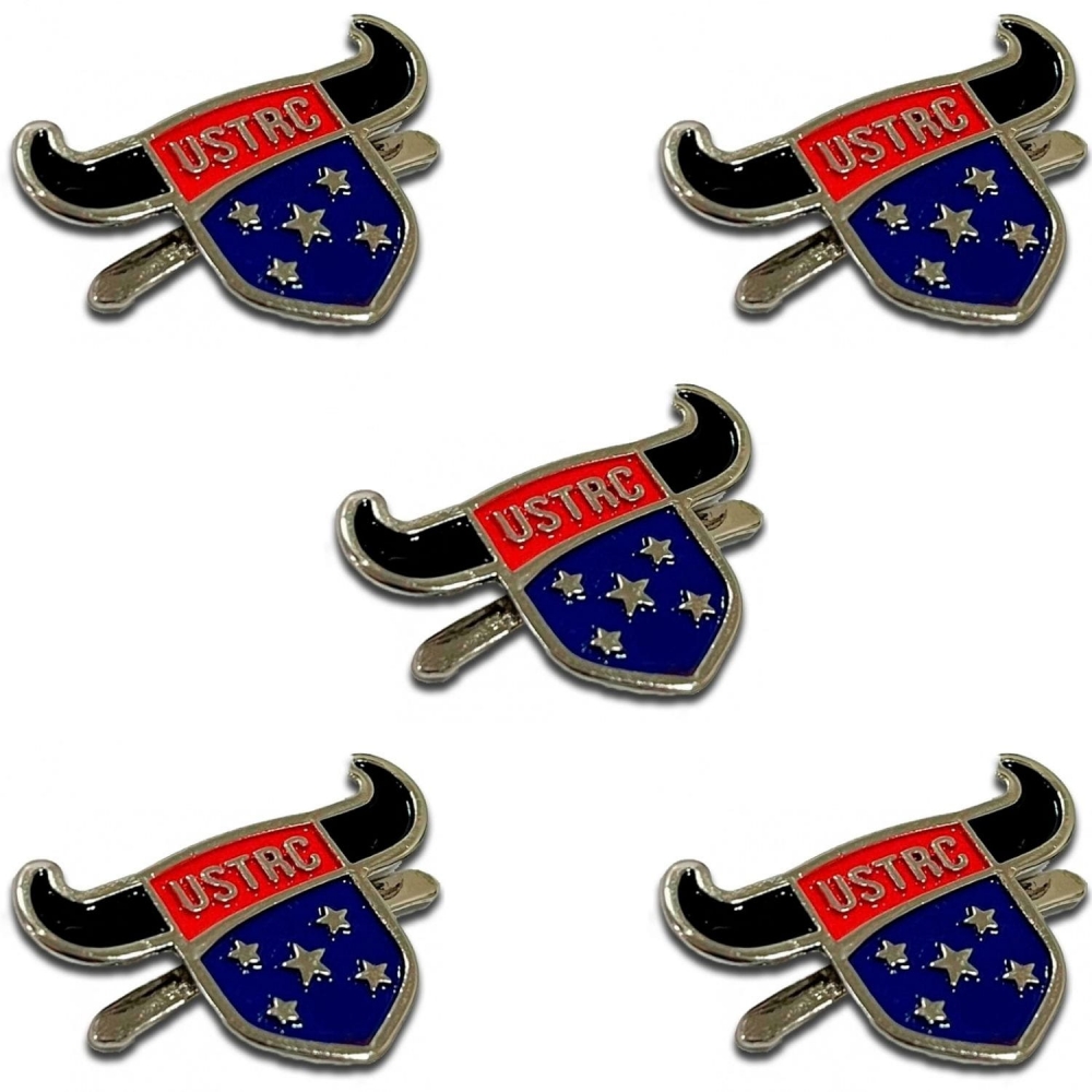 Kit 5 Pin Botton Broche Para Chapeu Country USTRC
