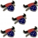 Kit 5 Pin Botton Broche Para Chapeu Country USTRC