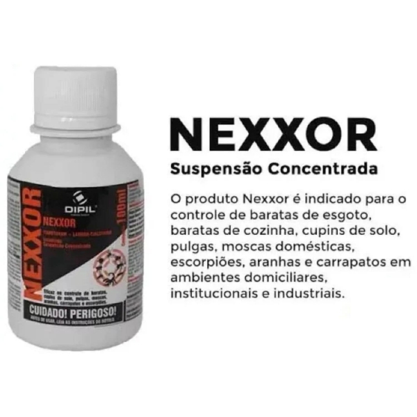 Kit 3 Nexxor 30ml Contra Pulga Carrapato Aranha Barata
