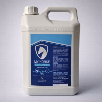Shampoo Neutro Para Cavalos 5 Litros My Horse Uso Diário