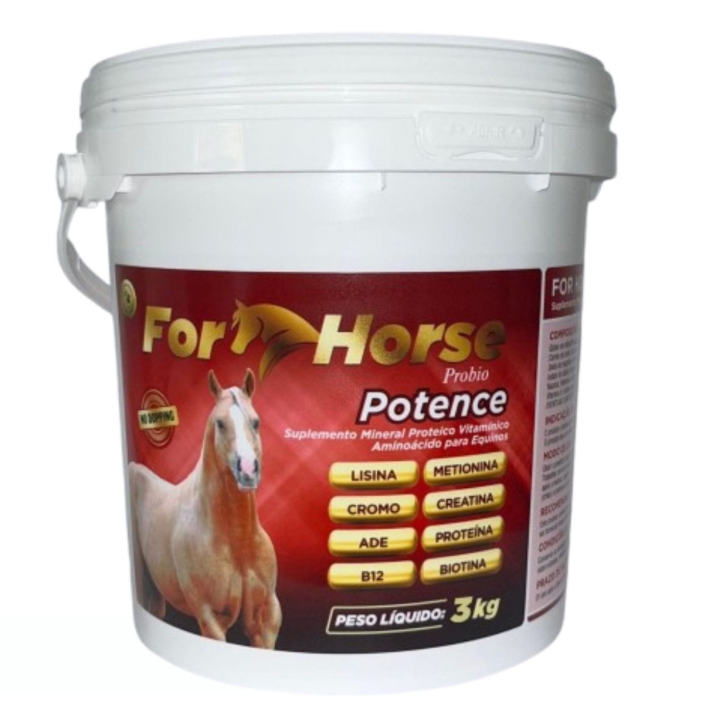 Suplemento Cavalo Massa Muscular For Horse Potence 3kg Top