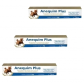 Kit 3 Vermífugo Oral Para Cavalos Anequim Plus Syntec 30G