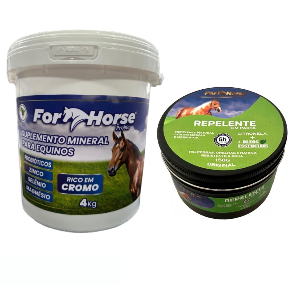 Repelente pasta citronela + Suplemento Mineral Equinos 4kg