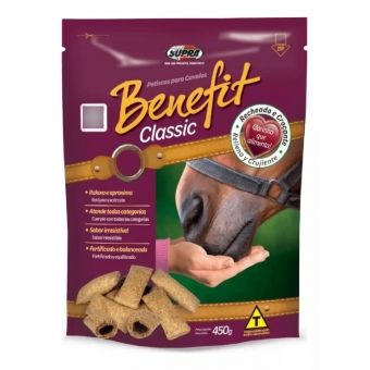 Benefit Biscoito para Cavalos Petisco Snack - 450g Supra