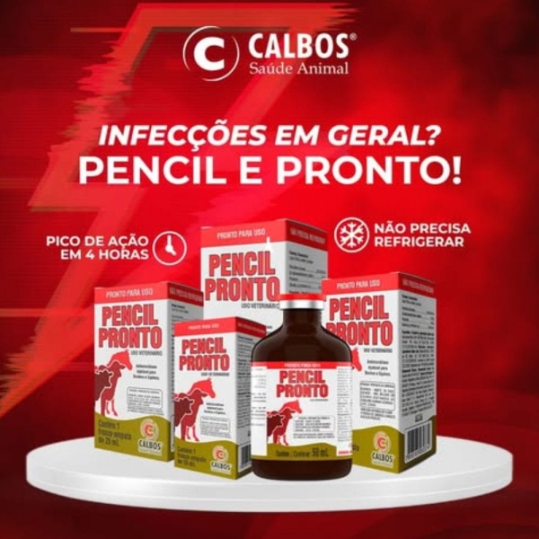 Kit 2 Pencil Pronto 50 ml controle infecções rebanhos