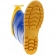 Bota Borracha Pvc Galocha Impermeável Azul/amarela C/amarra