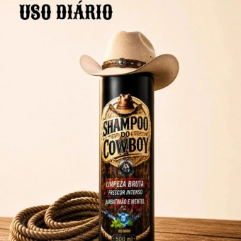 Kit Shampoo Cowboy Masculino Brene Horse 500ml + Monovin A