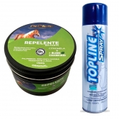 Kit Topline Spray 400ml + Pasta Repelente contra moscas 150g