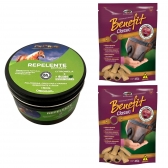 Kit Pasta Repelente contra moscas + 2 Benefit para Cavalos