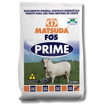 Sal Mineral Fós Prime Matsuda 25kg Proteinado