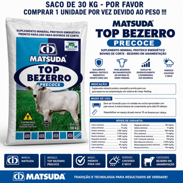 kit Sal Matsuda Top Bezerro e Sal Fós Reprodução