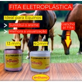 Fita Eletroplástica p/ cerca Rural 13mm Pioneiro 200 Metros