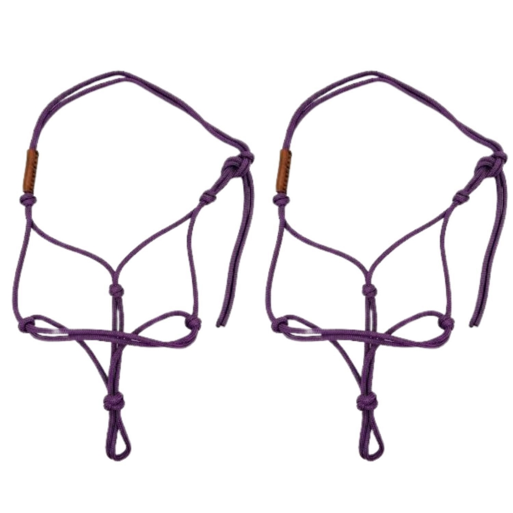 Kit 2 Cabresto 7 Nós de Alta Performance Resistência Conforto - Roxo