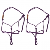 Kit 2 Cabresto 7 Nós de Alta Performance Resistência Conforto - Roxo