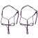 Kit 2 Cabresto 7 Nós de Alta Performance Resistência Conforto - Roxo