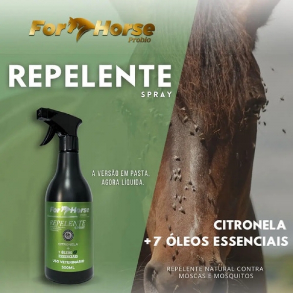Kit Repelente Natural Contra Moscas For Horse 500ml E 5 L