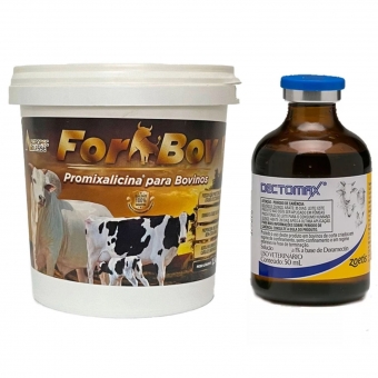 Kit Suplemento Bovino For Bov + Dectomax Zoetis Frasco 50ml
