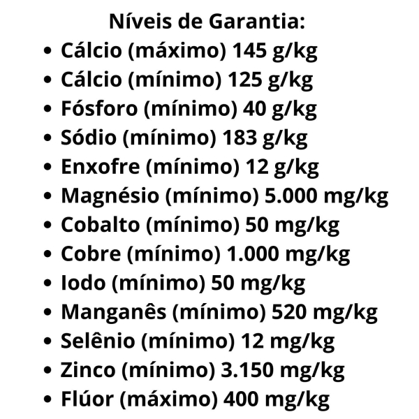 kit Sal Branco 25KG + Suplemento Mineral Gado Corte Fós Boi