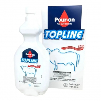 Topline Pour on Carrapaticida e Inseticida 1L Original