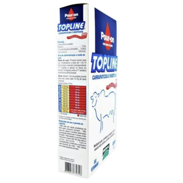 Kit TopLine Spray 400ml + Pouron Carrapaticida Inseticida 1L